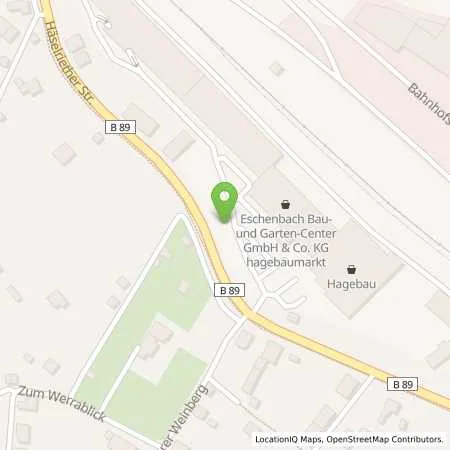 Standortübersicht der Tankstelle Thüringer Energie AG in 98646 Hildburghausen