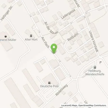 Standortübersicht der Tankstelle SÜC Energie und H20 GmbH in 98663 Bad Colberg (Helburg)