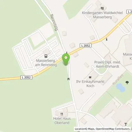 Standortübersicht der Tankstelle Thüringer Energie AG in 98666 Masserberg