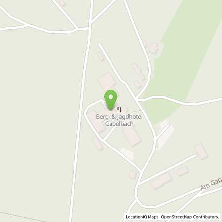 Standortübersicht der Strom (Elektro) Tankstelle: Berg- und Jagdhotel Gabelbach GmbH in 98693, Ilmenau