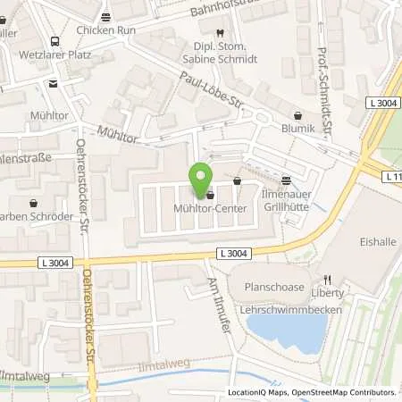 Standortübersicht der Tankstelle Kaufland Dienstleistung GmbH & Co. KG in 98693 Ilmenau