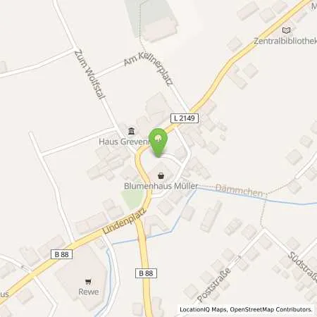 Standortübersicht der Tankstelle Thüringer Energie AG in 99330 Gräfenroda