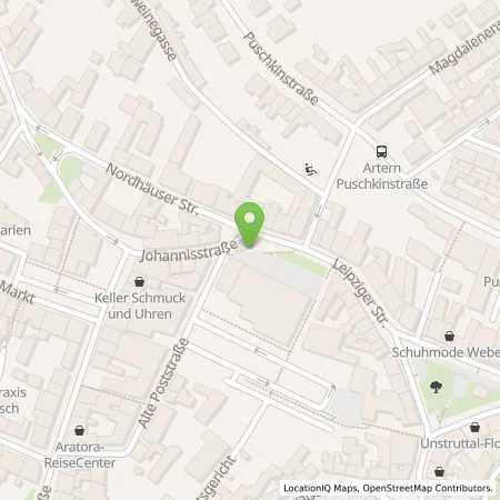 Standortübersicht der Tankstelle envia Mitteldeutsche Energie AG in 06556 Artern/Unstrut