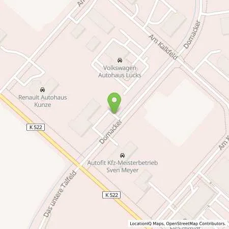 Standortübersicht der Tankstelle Autohaus Lucks GmbH & Co.KG in 06556 Artern/Unstrut