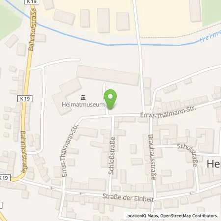 Standortübersicht der Tankstelle Thüringer Energie AG in 99765 Heringen