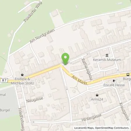 Standortübersicht der Tankstelle Stadtwerke Energie Jena-Pößneck GmbH in 07616 Bürgel