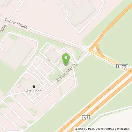 Standortübersicht der Tankstelle Allego GmbH in 07629 Hermsdorf