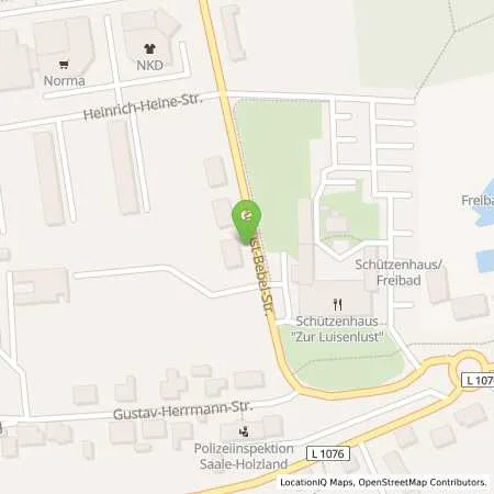 Standortübersicht der Tankstelle Stadtwerke Stadtroda GmbH in 07646 Stadtroda