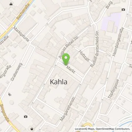 Standortübersicht der Tankstelle Thüringer Energie AG in 07768 Kahla