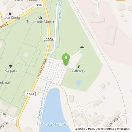 Standortübersicht der Tankstelle Thüringer Energie AG in 07356 Bad Lobenstein