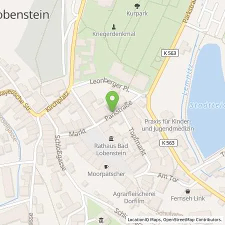 Standortübersicht der Tankstelle Thüringer Energie AG in 07356 Bad Lobenstein