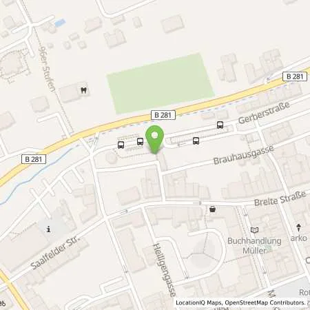 Standortübersicht der Tankstelle Stadtwerke Energie Jena-Pößneck GmbH in 07381 Pößneck