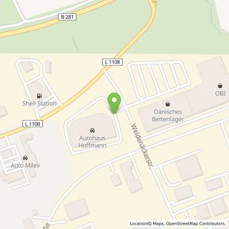 Standortübersicht der Strom (Elektro) Tankstelle: Auto-Centrum Hoffmann GmbH in 07381, Pneck