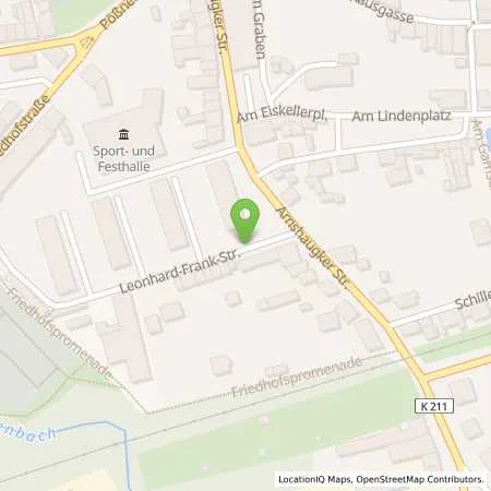 Standortübersicht der Tankstelle Stadtwerke Neustadt an der Orla in 07806 Neustadt an der Orla