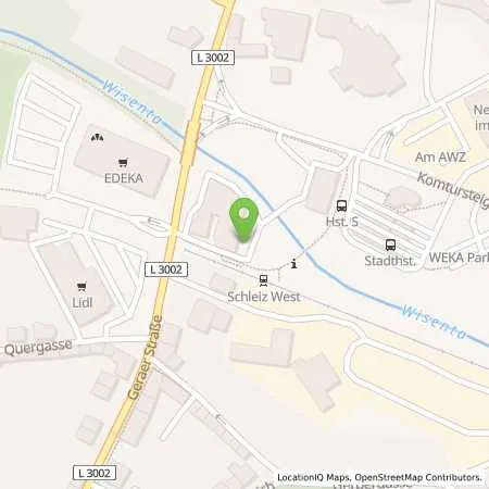 Standortübersicht der Tankstelle Autohaus Rolf Sparing GmbH in 07907 Schleiz