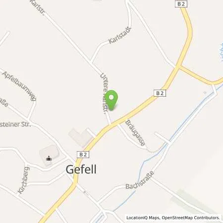 Standortübersicht der Tankstelle Thüringer Energie AG in 07926 Gefell