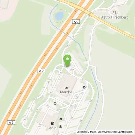 Standortübersicht der Tankstelle EnBW mobility+ AG und Co.KG in 07927 Hirschberg