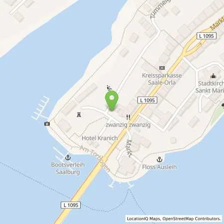 Standortübersicht der Tankstelle Thüringer Energie AG in 07929 Saalburg-Ebersdorf