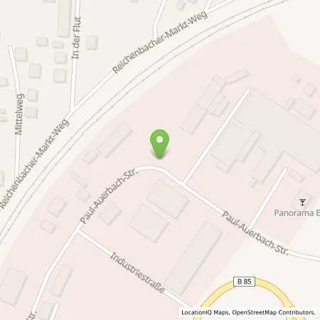 Standortübersicht der Tankstelle Stadtwerke Saalfeld GmbH in 07318 Saalfeld