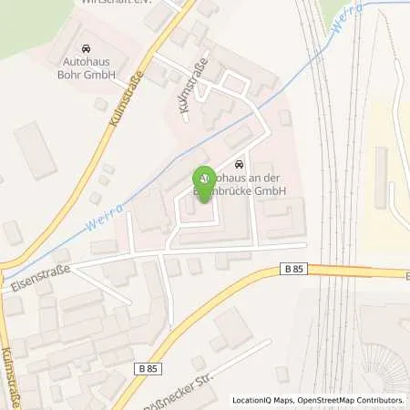 Standortübersicht der Tankstelle Mer Germany GmbH in 07318 Saalfeld