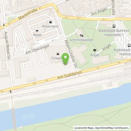 Standortübersicht der Tankstelle Energieversorgung Rudolstadt GmbH in 07407 Rudolstadt