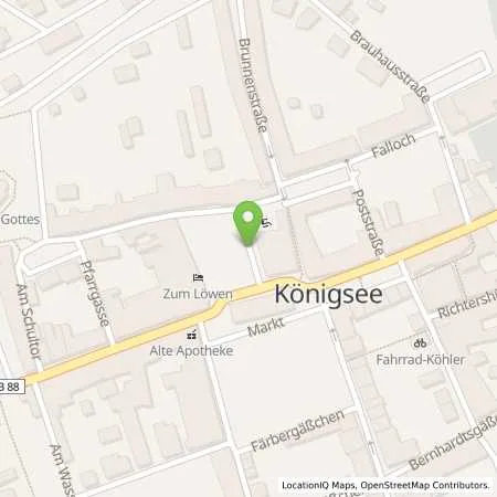 Standortübersicht der Tankstelle Thüringer Energie AG in 07426 Königsee