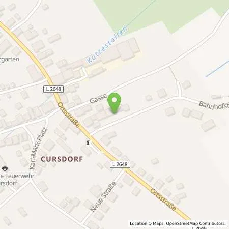 Standortübersicht der Tankstelle Thüringer Energie AG in 98744 Cursdorf