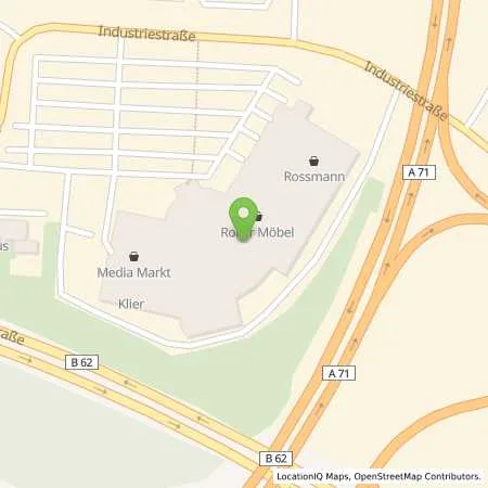 Standortübersicht der Tankstelle Stadtwerke Suhl/Zella-Mehlis GmbH in 98544 Zella-Mehlis