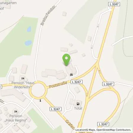 Standortübersicht der Tankstelle Thüringer Energie AG in 98559 Oberhof