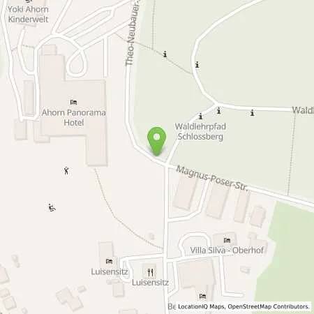 Standortübersicht der Tankstelle Ahorn Hotels in 98559 Oberhof