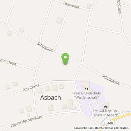 Standortübersicht der Tankstelle Reinhold Mendritzki Gewerbepark GmbH & Co.KG in 98574 Schmalkalden