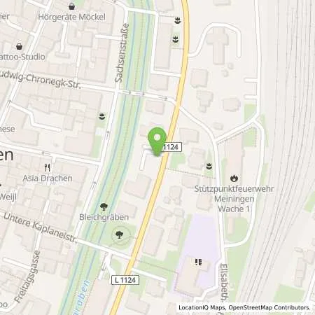 Standortübersicht der Tankstelle Privatperson in 98617 Meiningen