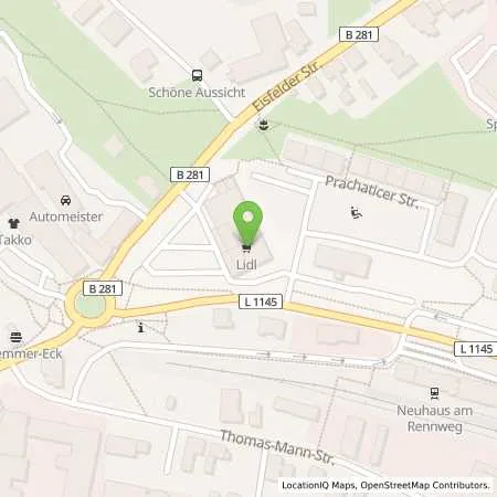 Standortübersicht der Tankstelle Lidl Dienstleistung GmbH & Co. KG in 98724 Neuhaus am Rennweg