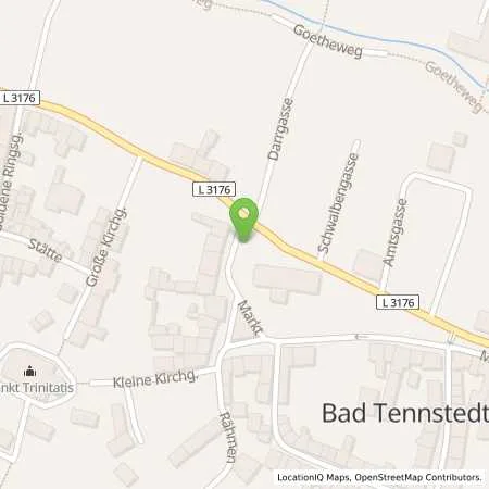 Standortübersicht der Tankstelle Thüringer Energie AG in 99955 Bad Tennstedt
