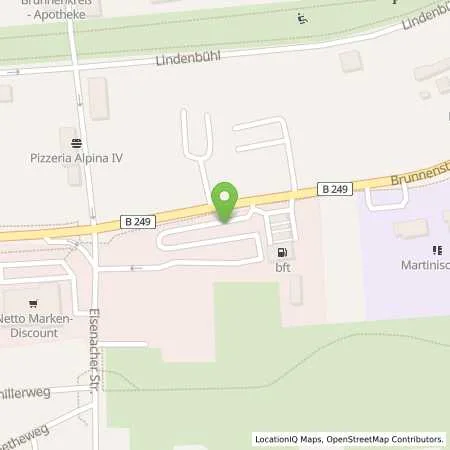 Standortübersicht der Tankstelle Stadtwerke Mühlhausen GmbH in 99974 Mühlhausen