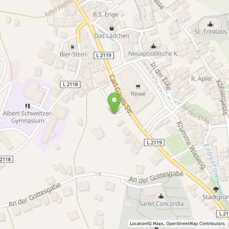 Standortübersicht der Tankstelle Thüringer Energie AG in 99842 Ruhla