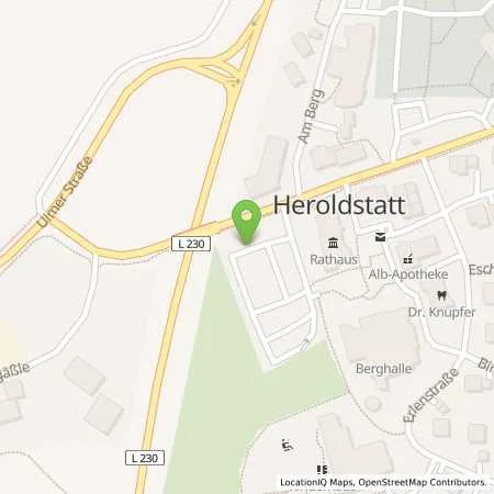 Standortübersicht der Tankstelle Albwerk GmbH & Co. KG in 72535 Heroldstatt