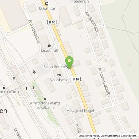 Standortübersicht der Tankstelle EnBW mobility+ AG und Co.KG in 73340 Amstetten