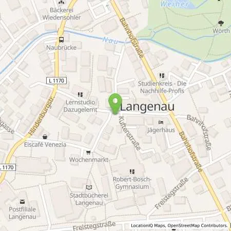 Standortübersicht der Tankstelle SWU Energie GmbH in 89129 Langenau