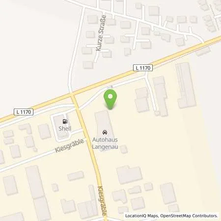 Standortübersicht der Tankstelle autohaus Langenau GmbH in 89129 Langenau