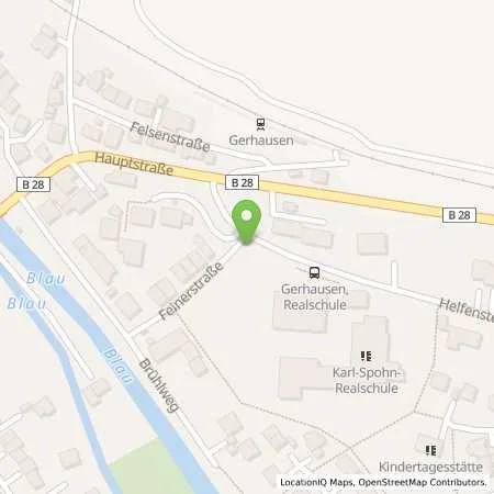 Standortübersicht der Tankstelle SWU Energie GmbH in 89143 Blaubeuren (Gerhausen)