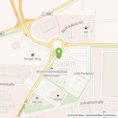 Standortübersicht der Tankstelle BP Europa SE in 89188 Merklingen