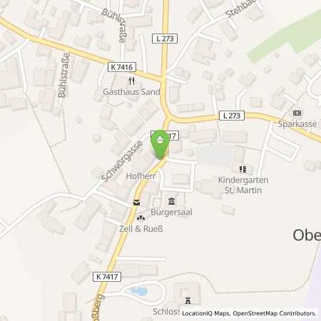 Standortübersicht der Tankstelle Donau-Iller Bank eG in 89613 Oberstadion