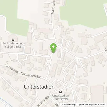 Standortübersicht der Tankstelle Gemeinde Unterstadion in 89619 Unterstadion