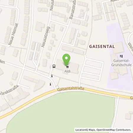 Standortübersicht der Tankstelle ALDI SÜD in 88400 Biberach an der Riß