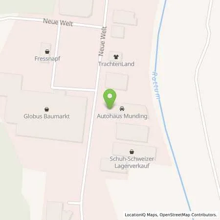 Standortübersicht der Tankstelle Autohaus Munding GmbH in 88471 Laupheim