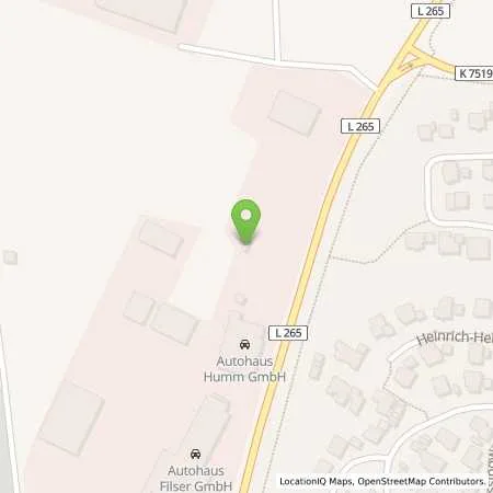 Standortübersicht der Tankstelle Autohaus Humm GmbH in 88471 Laupheim
