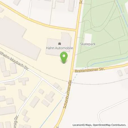 Standortübersicht der Tankstelle Hahn Automobile GmbH + Co. KG in 71032 Böblingen