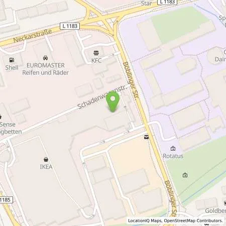 Standortübersicht der Tankstelle IKEA Deutschland GmbH in 71063 Sindelfingen