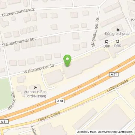 Standortübersicht der Tankstelle deer GmbH in 71065 Sindelfingen